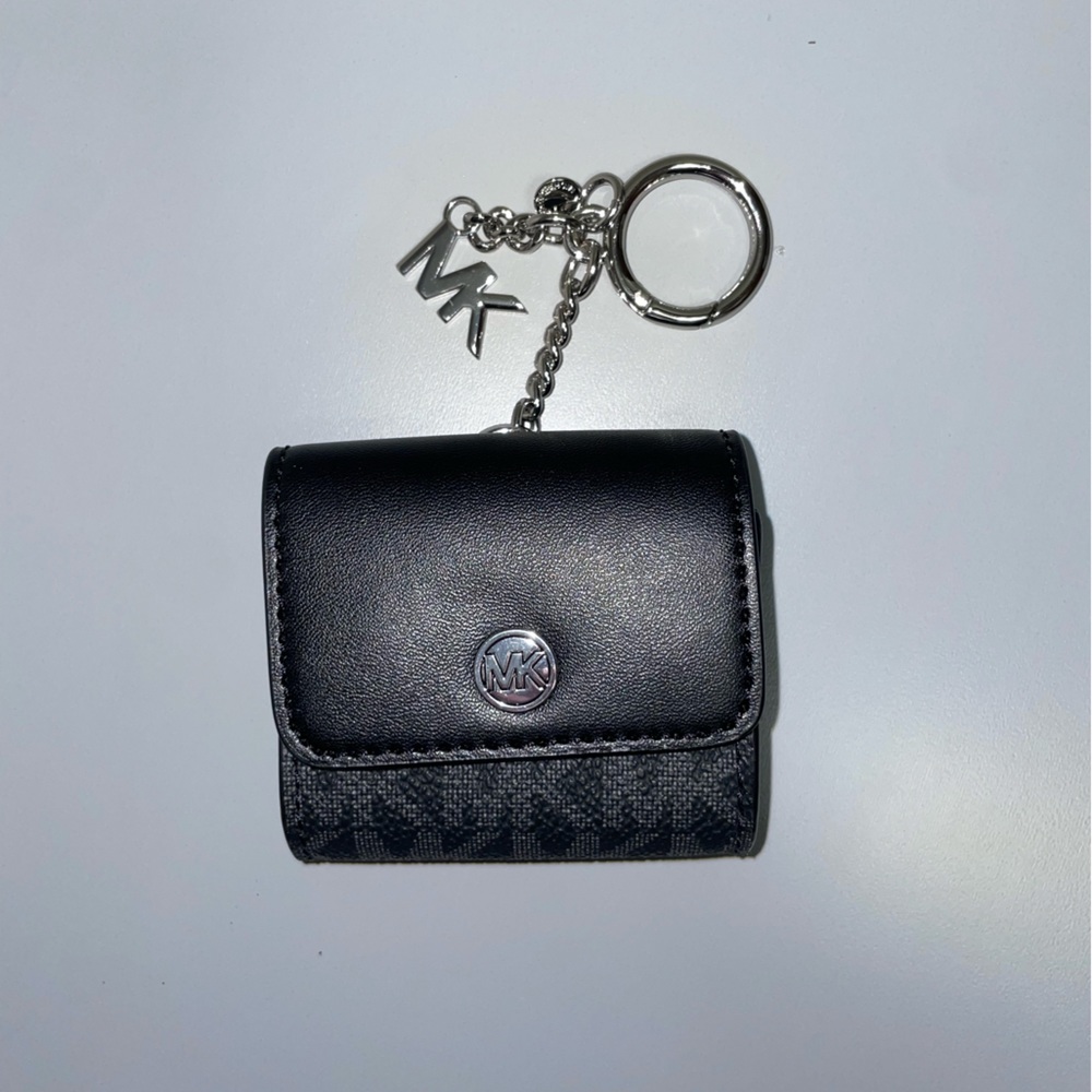 Logo and Faux Leather Clip Case for Apple AirPods®